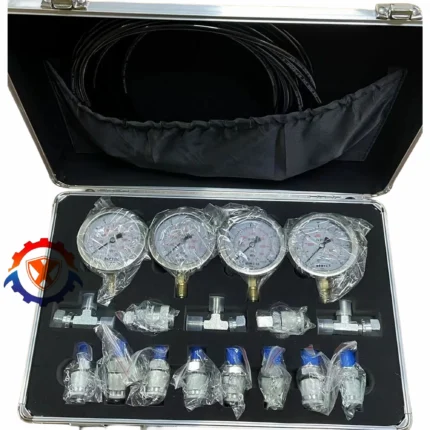 Portable Hydraulic Pressure 4 Gauges Excavator Hydraulic Pressure Test Kit