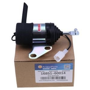 12V Fuel Stop Solenoid 16851-60014 for Kubota ZD18 ZD21 ZD321 Zero Turn Mowers