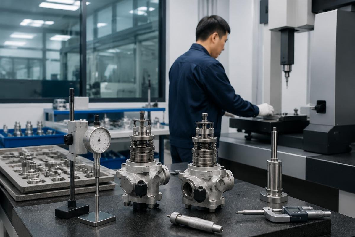 Bulk fuel suction pump quality comparison showing micron tolerance precision