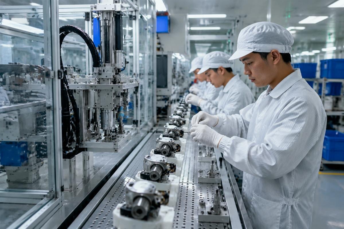 Custom fuel pump assembly line