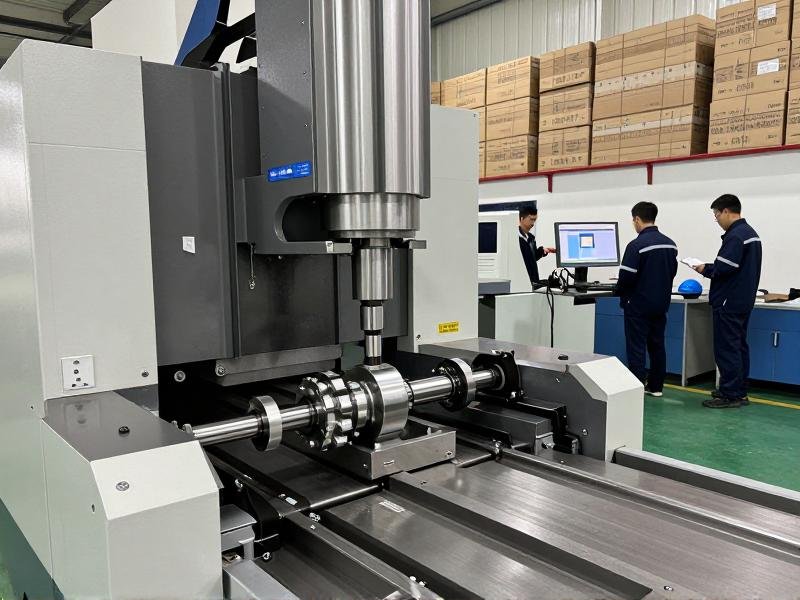 Precision measurement of fuel feed pump rotor during CNC machining