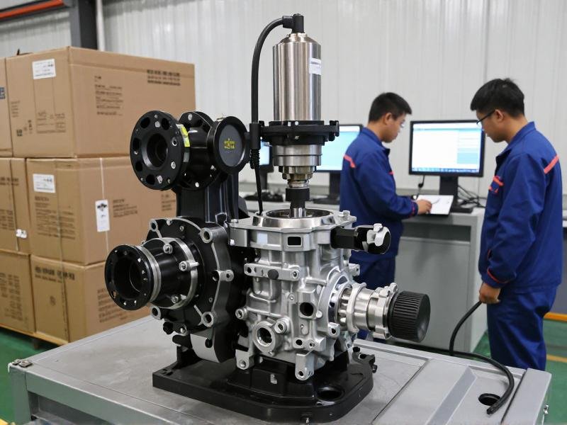 Construction machinery fuel pump testing under high-pressure conditions