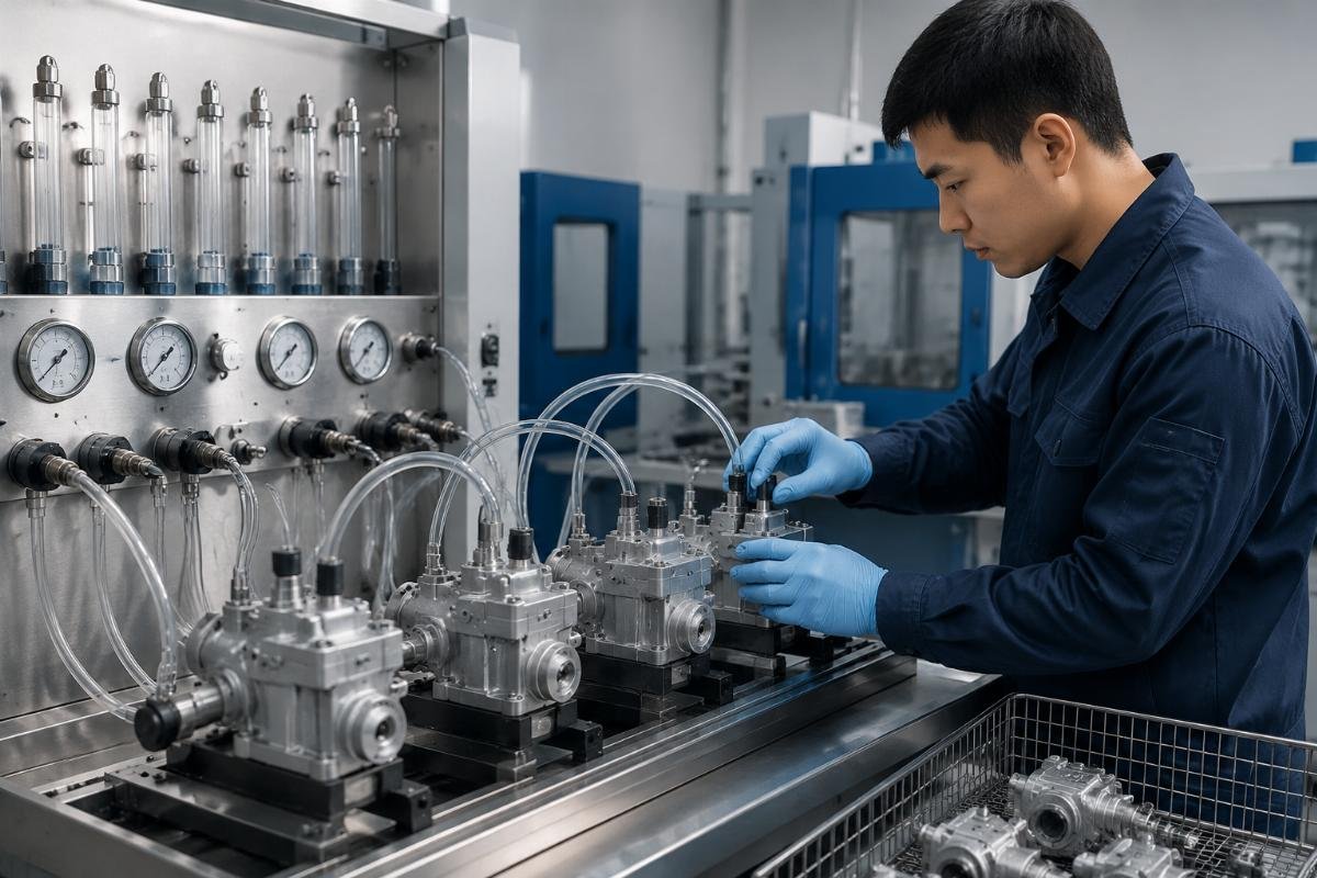 Marine engine fuel system test