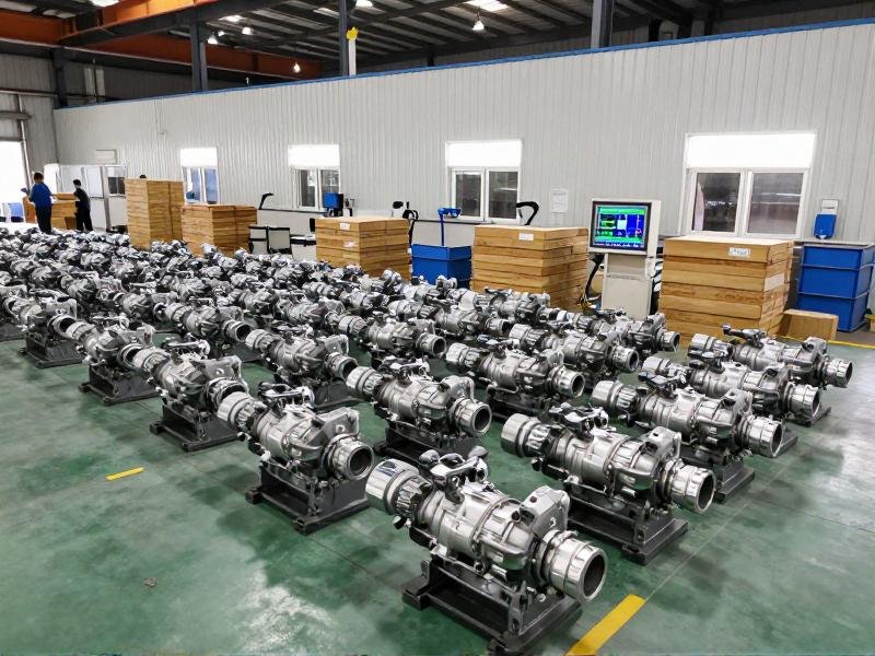 Pre-stocked fuel feed pump components in climate-controlled warehouse