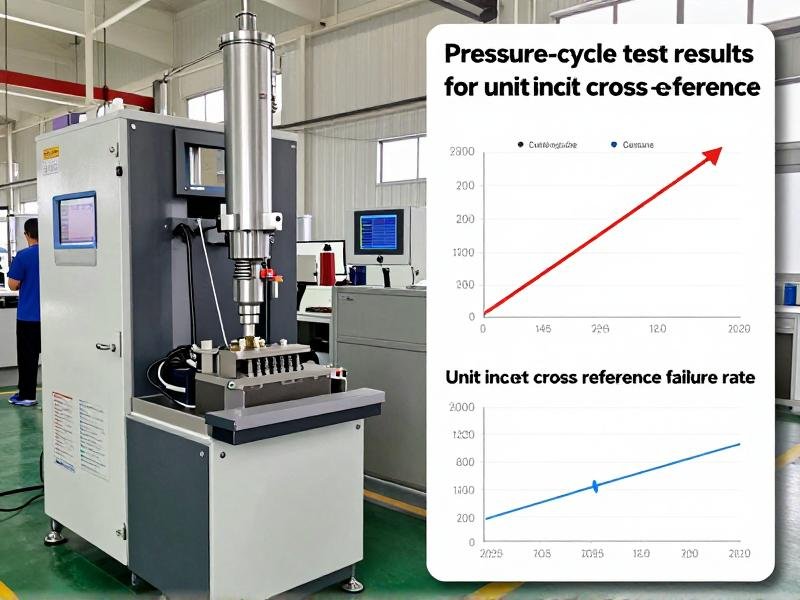 Pressure-cycle test results for unit injector cross reference