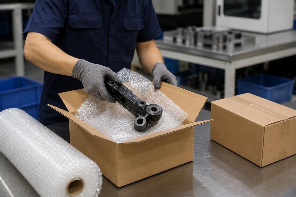 1-piece MOQ Bobcat parts ready for fast dispatch A small 1-piece Bobcat skid steer part order being packed for express shipping