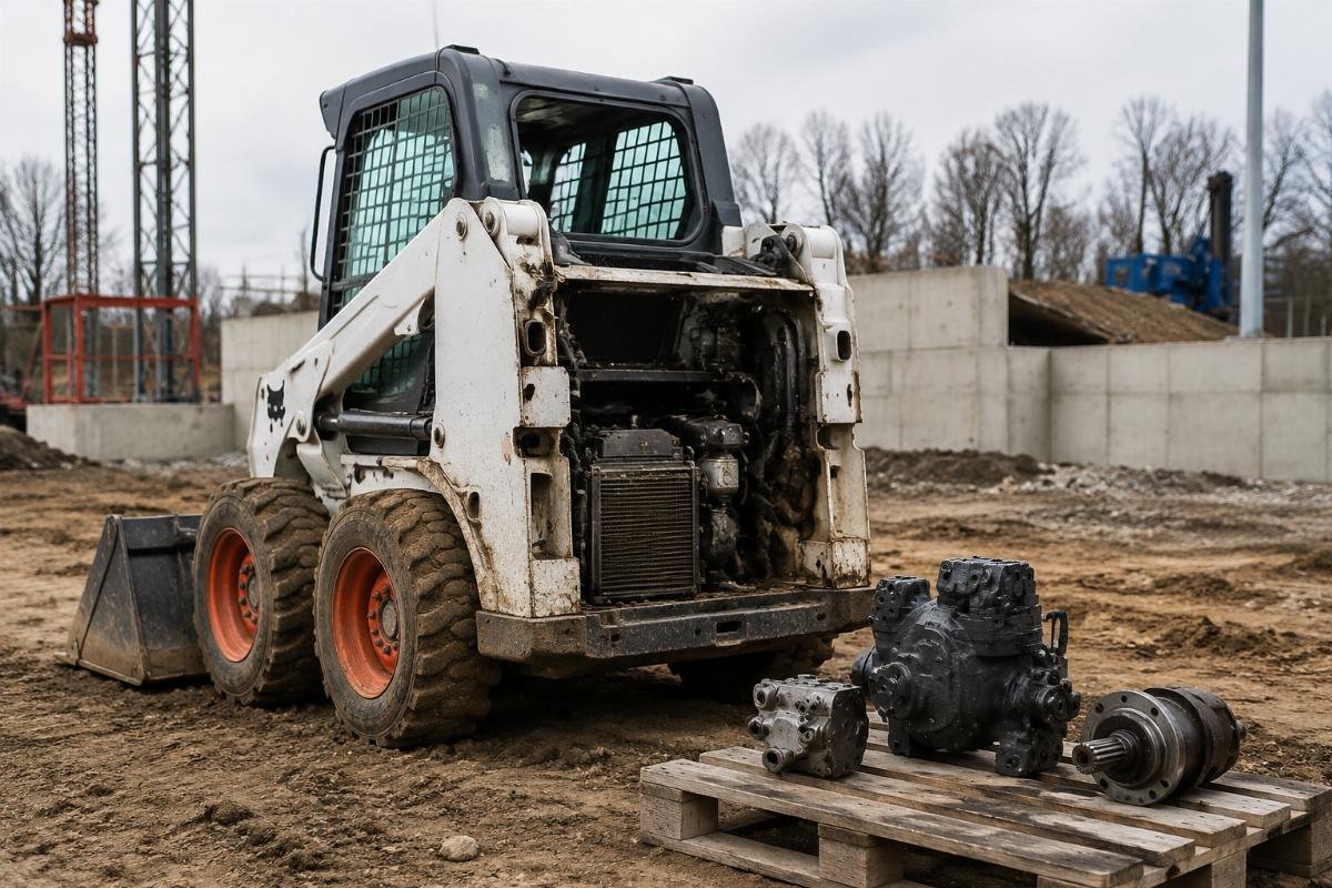 Avoidable skid steer repair delays from common sourcing mistakes A delayed Bobcat skid steer sitting idle on a construction job site