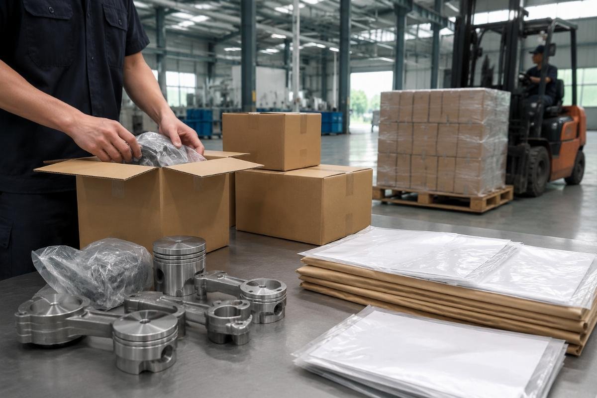 Fast dispatch process for John Deere parts from China Shipping labels and logistics documents for outgoing John Deere part orders