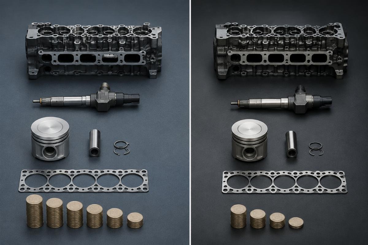 Isuzu 6BG1 aftermarket vs OEM cost comparison A side by side price comparison chart showing OEM vs aftermarket pricing for common Isuzu 6BG1 parts