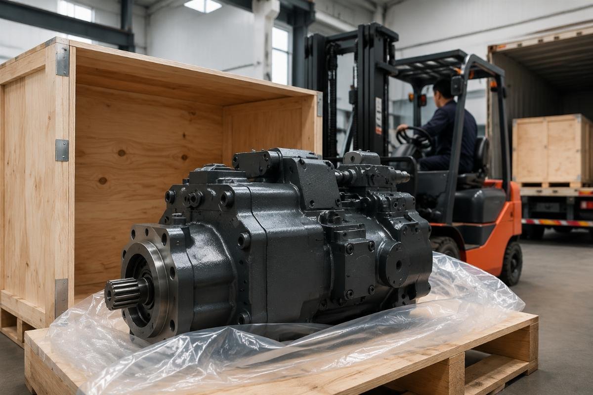 Urgent Sany parts delivery for fleet operators Sany SY365 hydraulic pump ready for air freight dispatch